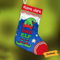 Personalized Christmas Elf Family Stocking OB161 30O58 thumb 1