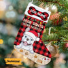 Personalized Christmas Dog Define Naughty Stocking OB153 26O57 1