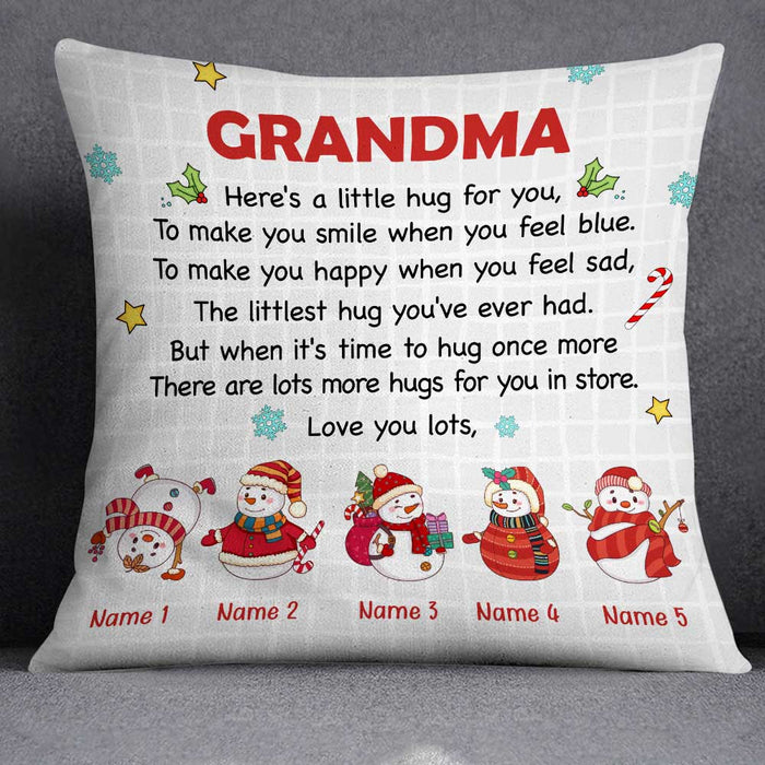 Personalized Grandma Little Hug Pillow OB152 81O34 (Insert Included) 1