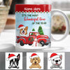 Personalized Dog Red Truck Christmas Mug SB105 87O58 1