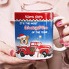 Personalized Dog Red Truck Christmas Mug SB105 87O58 thumb 1