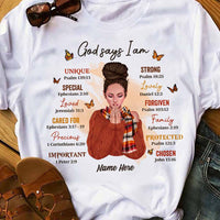 Personalized Fall God Says T Shirt SB242 30O58 thumb 1