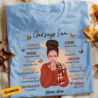Personalized Fall God Says T Shirt SB242 30O58 thumb 1