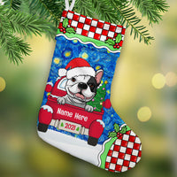 Personalized Dog Red Truck Christmas Stocking OB155 87O53 thumb 1