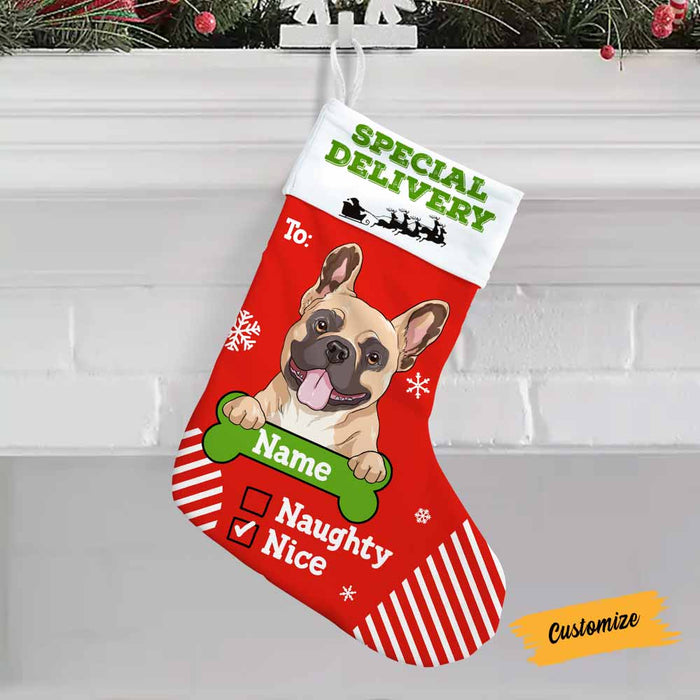 Personalized Dog Christmas Stocking OB162 30O58 1