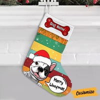 Personalized Dog Christmas Stocking OB161 85O47 thumb 1