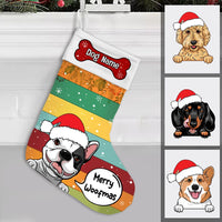 Personalized Dog Christmas Stocking OB161 85O47 thumb 1