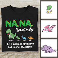 Personalized Mamasaurus Mom Nanasaurus Grandma T Shirt OB163 85O36 thumb 1