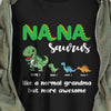 Personalized Mamasaurus Mom Nanasaurus Grandma T Shirt OB163 85O36 1