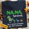 Personalized Mamasaurus Mom Nanasaurus Grandma T Shirt OB163 85O36 1