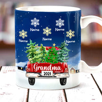 Personalized Grandma Red Truck Christmas Mug SB172 95O47 thumb 1
