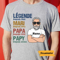 Personalized Grandpa French Papy T Shirt OB162 81O57 thumb 1