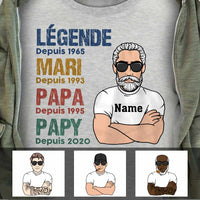 Personalized Grandpa French Papy T Shirt OB162 81O57 thumb 1