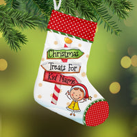 Personalized Grandson Granddaughter Christmas Stocking OB162 95O36 thumb 1