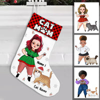 Personalized Cat Mom Christmas Stocking OB182 95O47 thumb 1
