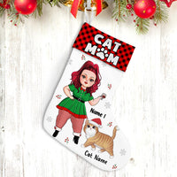 Personalized Cat Mom Christmas Stocking OB182 95O47 thumb 1