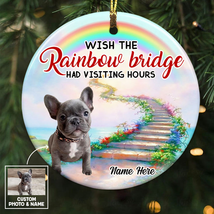 Personalized Dog Memo Rainbow Bridge Circle Ornament OB163 87O53 1