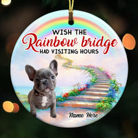 Personalized Dog Memo Rainbow Bridge Circle Ornament OB163 87O53 thumb 1