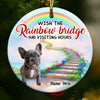 Personalized Dog Memo Rainbow Bridge Circle Ornament OB163 87O53 thumb 1