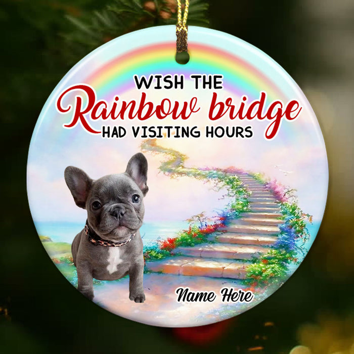 Personalized Dog Memo Rainbow Bridge Circle Ornament OB163 87O53 1