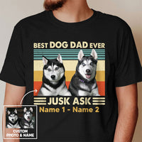 Personalized Dog Dad Grandpa Photo T Shirt OB181 87O53 thumb 1