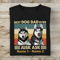 Personalized Dog Dad Grandpa Photo T Shirt OB181 87O53 thumb 1