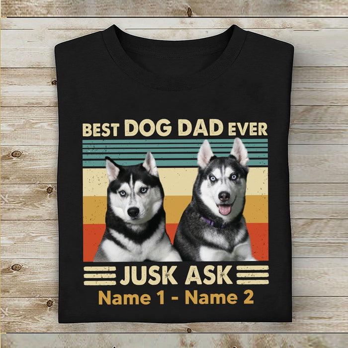 Personalized Dog Dad Grandpa Photo T Shirt OB181 87O53 1