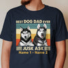 Personalized Dog Dad Grandpa Photo T Shirt OB181 87O53 1