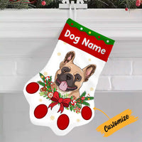 Personalized Christmas Dog Paw Stocking OB182 23O57 thumb 1