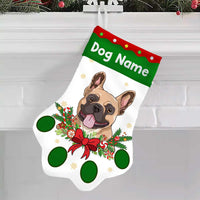 Personalized Christmas Dog Paw Stocking OB182 23O57 thumb 1