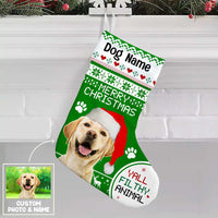 Personalized Dog Christmas Photo Stocking OB191 30O58 thumb 1