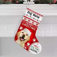 Personalized Dog Christmas Photo Stocking OB191 30O58 thumb 1