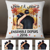 Personalized French Couple Coupler Ensemble Depuis Pillow OB191 87O34 (Insert Included) 1