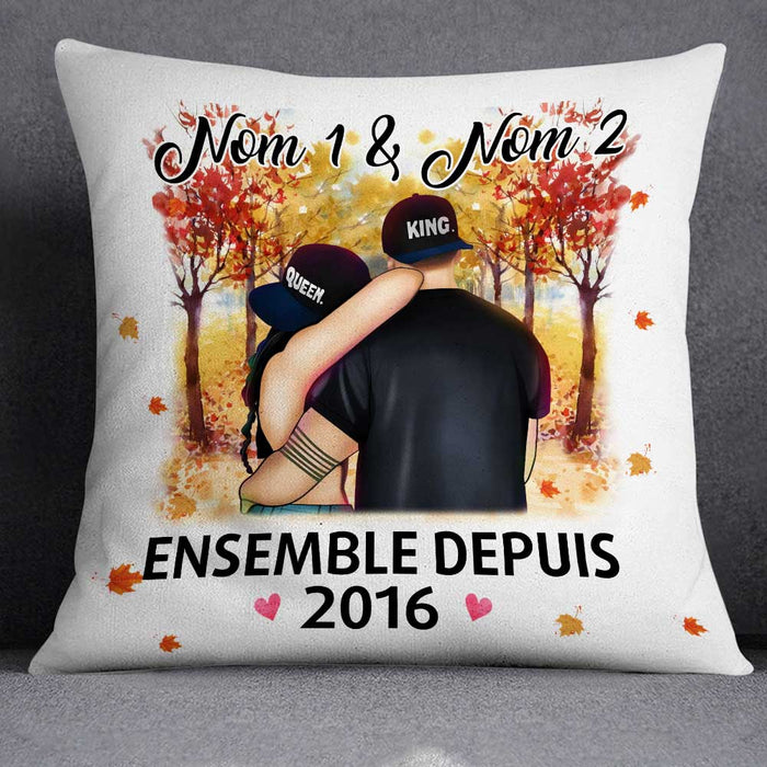 Personalized French Couple Coupler Ensemble Depuis Pillow OB191 87O34 (Insert Included) 1