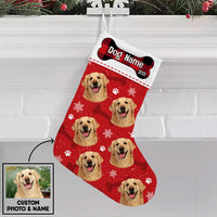 Personalized Dog Photo Christmas Stocking OB181 85O36 thumb 1