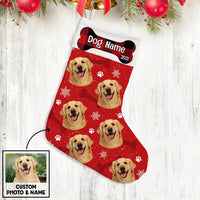 Personalized Dog Photo Christmas Stocking OB181 85O36 thumb 1