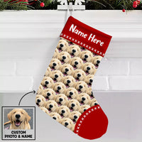 Personalized Dog Photo Christmas Stocking OB192 87O53 thumb 1