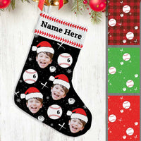 Personalized Christmas Grandson Baseball Stocking OB191 26O57 thumb 1