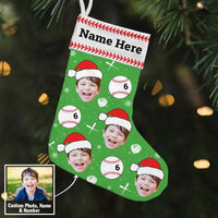 Personalized Christmas Grandson Baseball Stocking OB191 26O57 thumb 1