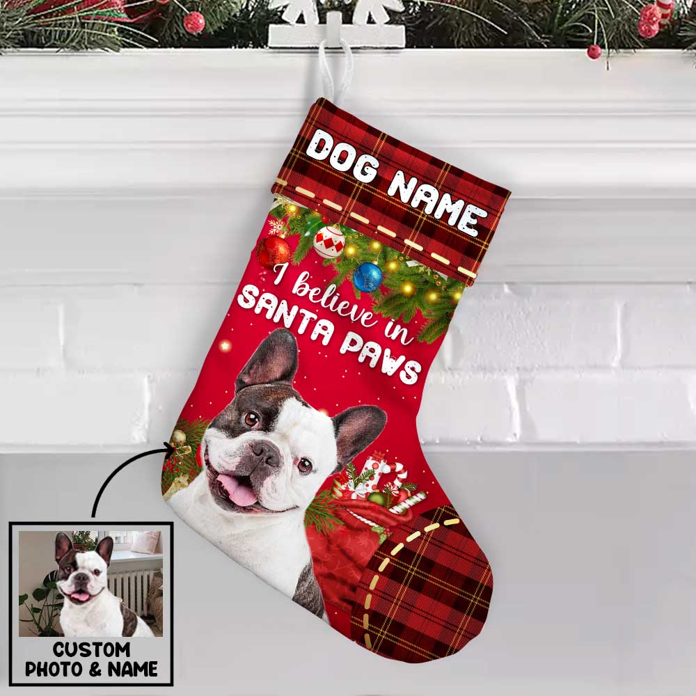 Personalized Dog Christmas Photo Stocking OB193 30O58