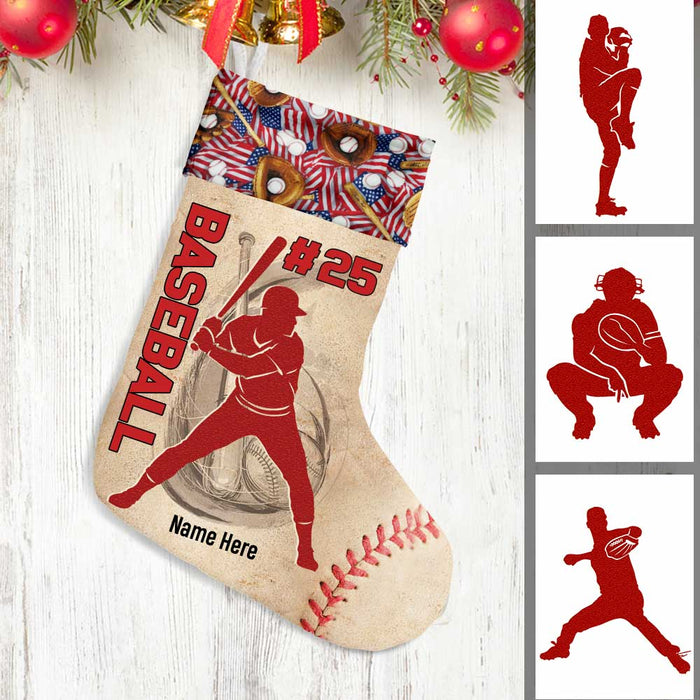 Personalized Baseball Kids Christmas Stocking OB201 95O34 1
