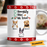 Personalized Dog We Tried Christmas Mug SB183 95O47 thumb 1