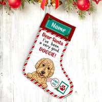 Personalized Dog Christmas Santa Letter Stocking OB192 81O47 thumb 1