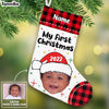 Personalized Baby First Christmas Photo Stocking OB201 85O57 1