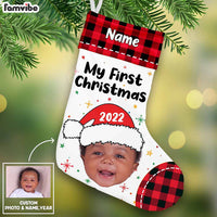 Personalized Baby First Christmas Photo Stocking OB201 85O57 thumb 1