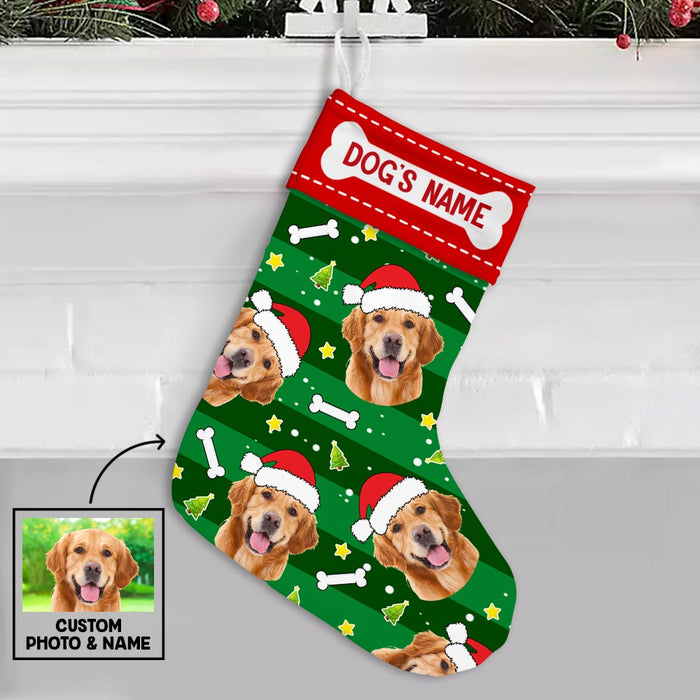 Personalized Christmas Dog Photo Stocking OB203 26O47 1
