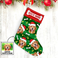 Personalized Christmas Dog Photo Stocking OB203 26O47 thumb 1