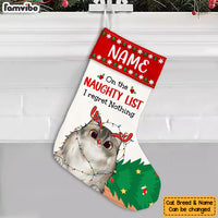 Personalized Cat Naughty List Christmas Stocking OB211 95O47 thumb 1