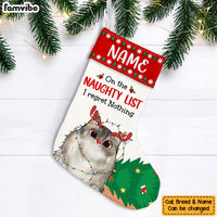 Personalized Cat Naughty List Christmas Stocking OB211 95O47 thumb 1