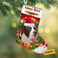 Personalized Dog Christmas Pit Bull Stocking OB202 30O58 thumb 1